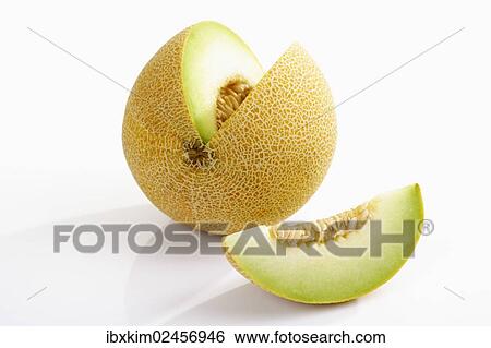 Galia (Cucumis melo) View Large Photo Image Stock Photograph - Galia (Cucumis melo). Fotosearch