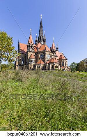 Stock Image - "Garrison Church of Saint Martin, Dresden, Saxony, Germany, Europe". Fotosearch