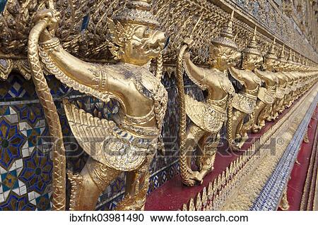 Stock Image - "Garuda, Wat Phra Kaeo or Wat Phra Kaew, Grand Palace, Royal Palace, Bangkok, Thailand, Asia". Fotosearch
