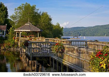 "Gazebo on Lake Massawippi in early morning light, North Hatley, Eastern Townships, Quebec Province, Canada, North America" View Large Photo Image Stock Photograph - "Gazebo on Lake Massawippi in early morning light, North Hatley, Eastern Townships, Quebec Province, Canada, North America". Fotosearch