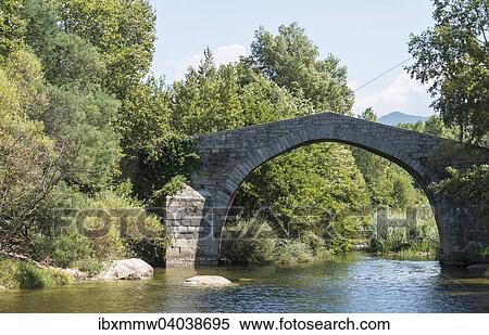 "Genoese Bridge Spin'a Cavallu, Rizzanese, Corsica, France, Europe" View Large Photo Image Stock Photography - "Genoese Bridge Spin'a Cavallu, Rizzanese, Corsica, France, Europe". Fotosearch