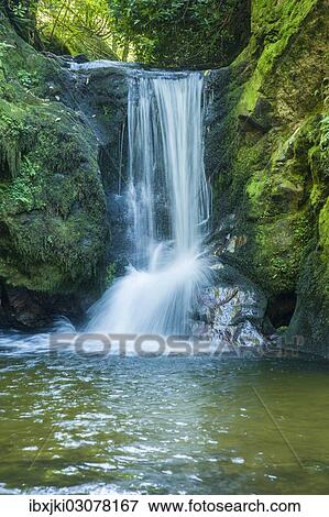 Stock Photo - "Geroldsauer Wasserfall waterfall, Schwarzwald, Baden-Baden, Baden-Wurttemberg, Germany, Europe". Fotosearch