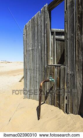 Stock Image - "Ghost Town of Holsazia, Namib Desert, Namib-Naukluft National Park, Namibia, Africa". Fotosearch