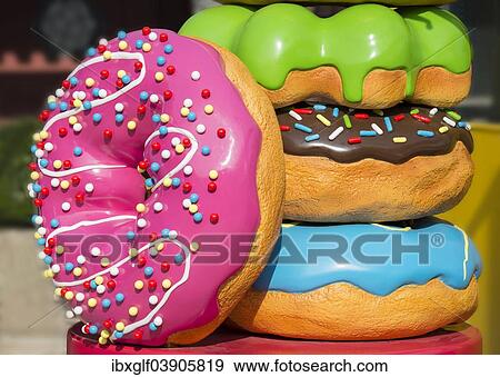 "Giant Donuts, Lantau Island, Hong Kong, China, Asia" View Large Photo Image Stock Photo - "Giant Donuts, Lantau Island, Hong Kong, China, Asia". Fotosearch