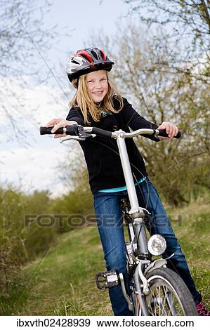 girl with a bike