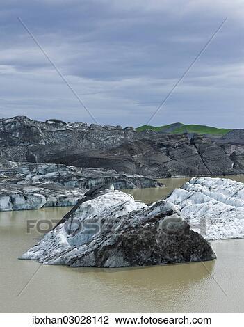 "Glacial lake of Svinafellsjoekull glacier, Skaftafell, Iceland, Europe" View Large Photo Image Stock Image - "Glacial lake of Svinafellsjoekull glacier, Skaftafell, Iceland, Europe". Fotosearch
