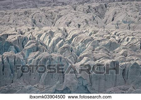 Stock Image - "Glacial Scarps, Monacobreen glacier, Liefdefjorden fjord, Spitsbergen, Svalbard Islands, Svalbard and Jan Mayen, Norway, Europe". Fotosearch