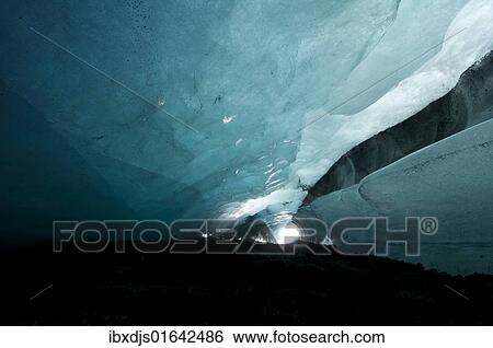 "Glacier cave at Vatnajoekull, Iceland, Europe" View Large Photo Image Stock Photograph - "Glacier cave at Vatnajoekull, Iceland, Europe". Fotosearch