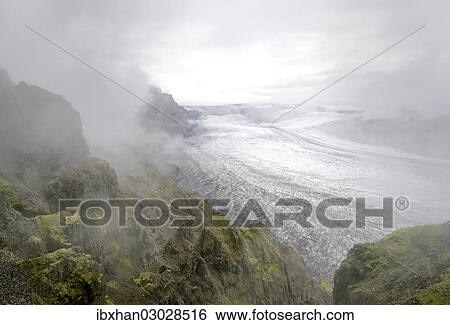 "Glacier tongue of Skaftafellsjoekull glacier, Skaftafell, Iceland, Europe" View Large Photo Image Stock Photograph - "Glacier tongue of Skaftafellsjoekull glacier, Skaftafell, Iceland, Europe". Fotosearch