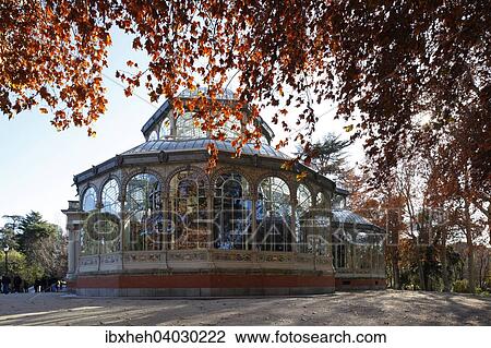 "Glass palace Palacio de Cristal, Buen Retiro Park, Madrid, Spain, Europe" View Large Photo Image Stock Image - "Glass palace Palacio de Cristal, Buen Retiro Park, Madrid, Spain, Europe". Fotosearch