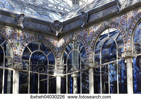 "Glass palace Palacio de Cristal, Buen Retiro Park, Madrid, Spain, Europe" View Large Photo Image Stock Photograph - "Glass palace Palacio de Cristal, Buen Retiro Park, Madrid, Spain, Europe". Fotosearch