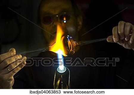 "Glassblower at work, Staufen im Breisgau, Baden-Wurttemberg, Germany, Europe" View Large Photo Image Stock Image - "Glassblower at work, Staufen im Breisgau, Baden-Wurttemberg, Germany, Europe". Fotosearch