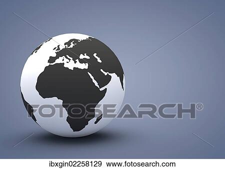 "Globe showing Africa and Europe, 3D illustration" View Large Photo Image Stock Photo - "Globe showing Africa and Europe, 3D illustration". Fotosearch