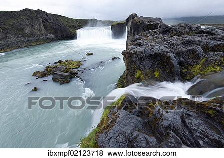 "Godafoss, Waterfall of the Gods, Skjalfandafljot, Iceland, Europe" View Large Photo Image Stock Photo - "Godafoss, Waterfall of the Gods, Skjalfandafljot, Iceland, Europe". Fotosearch
