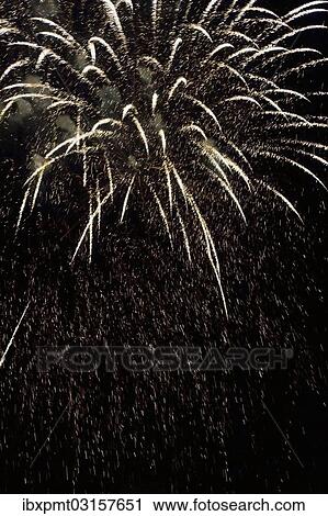 "Golden and white fireworks in the night sky, Laval, Quebec Province, Canada, North America" View Large Photo Image Stock Image - "Golden and white fireworks in the night sky, Laval, Quebec Province, Canada, North America". Fotosearch