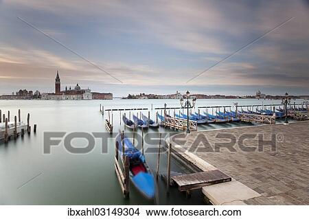 "Gondolas and San Giorgio Maggiore from St Mark's Square, Venice, Venezien, Italy, Europe" View Large Photo Image Picture - "Gondolas and San Giorgio Maggiore from St Mark's Square, Venice, Venezien, Italy, Europe". Fotosearch