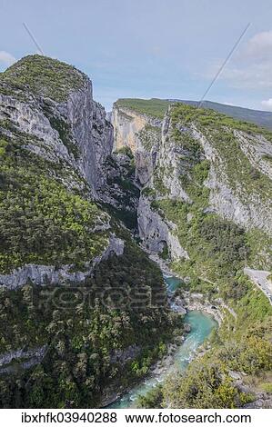 "Gorges du Verdon, or Verdon Gorge, Departement Alpes-de-Haute-Provence, Provence-Alpes-Cote d’Azur, France, Europe" View Large Photo Image Stock Photo - "Gorges du Verdon, or Verdon Gorge, Departement Alpes-de-Haute-Provence, Provence-Alpes-Cote d’Azur, France, Europe". Fotosearch