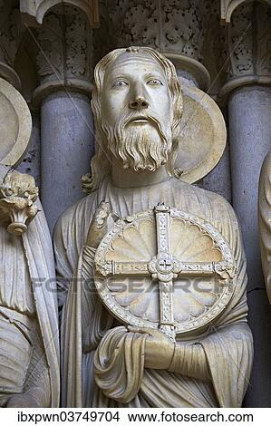 "Gothic statue of Jeremiah, north porch, central portal, circa 1194-1230, Cathedral of Chartres, UNESCO World Heritage Site, France, Europe" View Large Photo Image Picture - "Gothic statue of Jeremiah, north porch, central portal, circa 1194-1230, Cathedral of Chartres, UNESCO World Heritage Site, France, Europe". Fotosearch