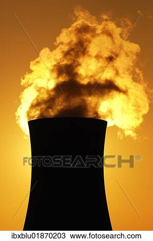 Stock Image - "Grafenrheinfeld Nuclear Power Plant, Lower Franconia, Bavaria, Germany, Europe". Fotosearch