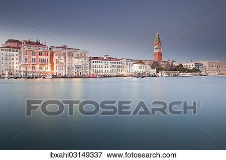 "Grand Canal, Canal Grande at dawn, Venice, Venezien, Italy, Europe" View Large Photo Image Stock Photo - "Grand Canal, Canal Grande at dawn, Venice, Venezien, Italy, Europe". Fotosearch