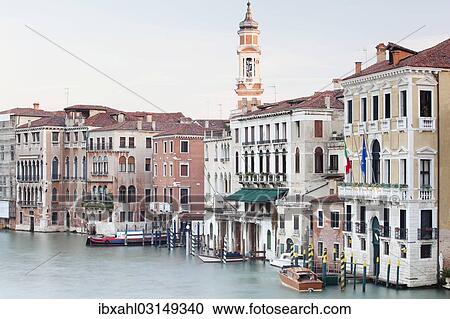 "Grand Canal, Canal Grande, in the morning, Venice, Venezien, Italy, Europe" View Large Photo Image Stock Image - "Grand Canal, Canal Grande, in the morning, Venice, Venezien, Italy, Europe". Fotosearch