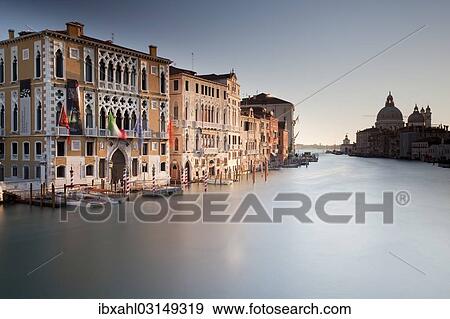 "Grand Canal, Canal Grande, in the morning, Venice, Venezien, Italy, Europe" View Large Photo Image Stock Photo - "Grand Canal, Canal Grande, in the morning, Venice, Venezien, Italy, Europe". Fotosearch