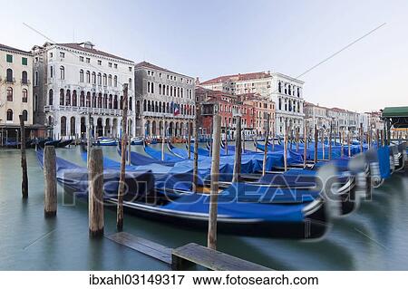 "Grand Canal, Canal Grande, with boats in the morning, Venice, Venezien, Italy, Europe" View Large Photo Image Stock Photo - "Grand Canal, Canal Grande, with boats in the morning, Venice, Venezien, Italy, Europe". Fotosearch