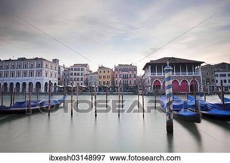"Grand Canal, Canal Grande with boats and palazzi at dusk, Venice, Venezien, Italy, Europe" View Large Photo Image Stock Photo - "Grand Canal, Canal Grande with boats and palazzi at dusk, Venice, Venezien, Italy, Europe". Fotosearch