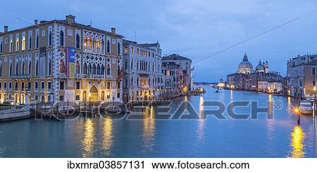 "Grand Canal with palazzi and the Basilica of Santa Maria della Salute at dusk, Venice, Veneto, Italy, Europe" View Large Photo Image Stock Image - "Grand Canal with palazzi and the Basilica of Santa Maria della Salute at dusk, Venice, Veneto, Italy, Europe". Fotosearch