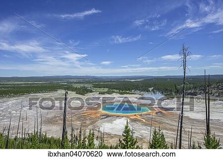 "Grand Prismatic Spring, Yellowstone National Park, Wyoming, United States, North America" View Large Photo Image Stock Image - "Grand Prismatic Spring, Yellowstone National Park, Wyoming, United States, North America". Fotosearch