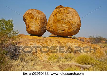 "Granite boulders in the Devil's Marbles Conservation Reserve, Karlu Karlu, Northern Territories, Australia, Oceania" View Large Photo Image Stock Image - "Granite boulders in the Devil's Marbles Conservation Reserve, Karlu Karlu, Northern Territories, Australia, Oceania". Fotosearch