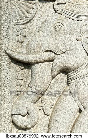 "Granite relief, elephant head, decoration at the entrance to the Temple of the Tooth, Sri Dalada Maligawa, Kandy, Sri Lanka, Asia" View Large Photo Image Stock Image - "Granite relief, elephant head, decoration at the entrance to the Temple of the Tooth, Sri Dalada Maligawa, Kandy, Sri Lanka, Asia". Fotosearch