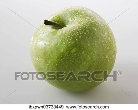 Granny Smith apple View Large Photo Image Stock Photo - Granny Smith apple. Fotosearch