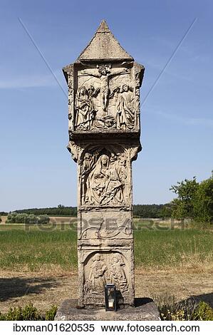 "Graue Marter shrine near Sommerach, Mainfranken, Lower Franconia, Franconia, Bavaria, Germany, Europe" View Large Photo Image Stock Photography - "Graue Marter shrine near Sommerach, Mainfranken, Lower Franconia, Franconia, Bavaria, Germany, Europe". Fotosearch