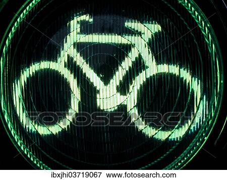 Green bicycle traffic lights View Large Photo Image Stock Photo - Green bicycle traffic lights. Fotosearch