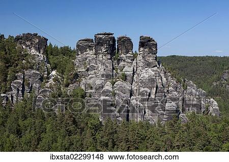 "Grosse Gans rock formations, Elbe Sandstone Mountains, near Bastei, Saxony, Germany, Europe" View Large Photo Image Stock Photo - "Grosse Gans rock formations, Elbe Sandstone Mountains, near Bastei, Saxony, Germany, Europe". Fotosearch