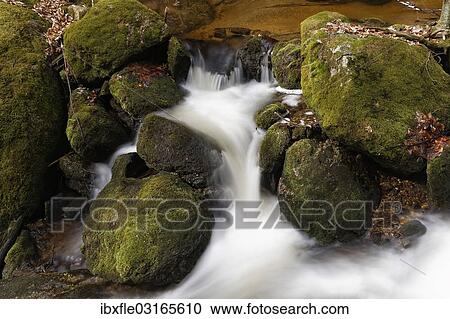 Stock Image - "Grosse Ysper River in Ysperklamm gorge, Yspertal, Waldviertel, Lower Austria, Austria, Europe". Fotosearch