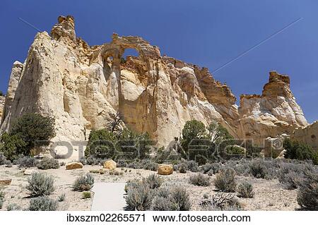 "Grosvenor Arch, Grand Staircase, Escalante, Utah, USA" View Large Photo Image Stock Image - "Grosvenor Arch, Grand Staircase, Escalante, Utah, USA". Fotosearch