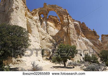"Grosvenor Arch, Grand Staircase, Escalante, Utah, USA" View Large Photo Image Stock Photo - "Grosvenor Arch, Grand Staircase, Escalante, Utah, USA". Fotosearch
