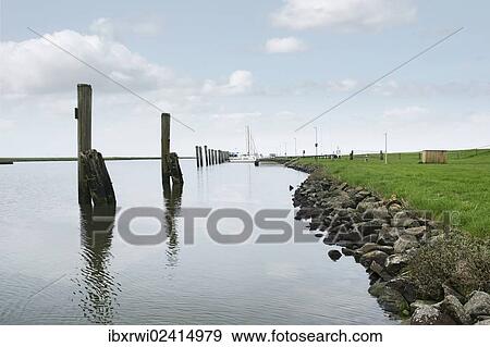 "Groynes, Suederhafen harbour, Nordstrand peninsula, Schleswig-Holstein, Germany, Europe" View Large Photo Image Stock Photo - "Groynes, Suederhafen harbour, Nordstrand peninsula, Schleswig-Holstein, Germany, Europe". Fotosearch