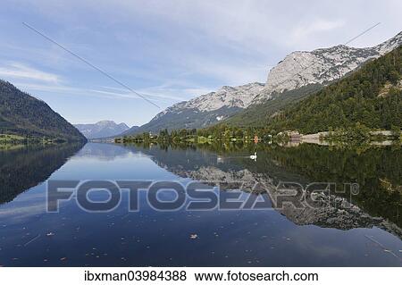 "Grundlsee Lake with Mt Backenstein, Ausseerland region, Salzkammergut, Styria, Austria, Europe" View Large Photo Image Stock Photo - "Grundlsee Lake with Mt Backenstein, Ausseerland region, Salzkammergut, Styria, Austria, Europe". Fotosearch