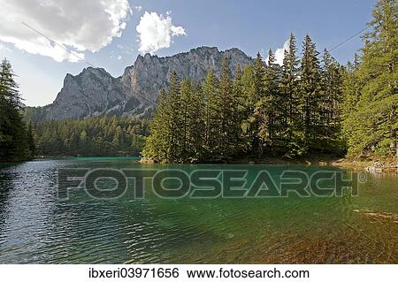 "Gruner See or Green Lake, Tragoss, Styria, Austria, Europe" View Large Photo Image Stock Photograph - "Gruner See or Green Lake, Tragoss, Styria, Austria, Europe". Fotosearch
