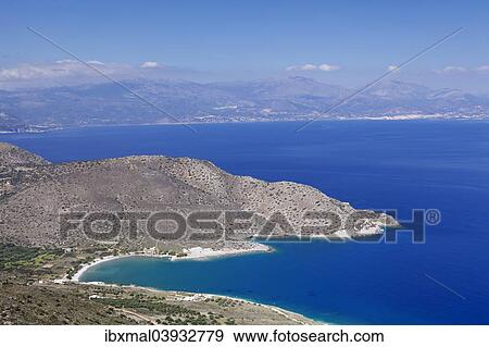 "Gulf of Mirabello, aerial view, near Agios Nikolaos, East Crete, Crete, Greece, Europe" View Large Photo Image Stock Photo - "Gulf of Mirabello, aerial view, near Agios Nikolaos, East Crete, Crete, Greece, Europe". Fotosearch