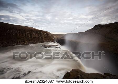 "Gullfoss waterfall, Golden Circle, southern Iceland, Iceland, Europe" View Large Photo Image Stock Photo - "Gullfoss waterfall, Golden Circle, southern Iceland, Iceland, Europe". Fotosearch