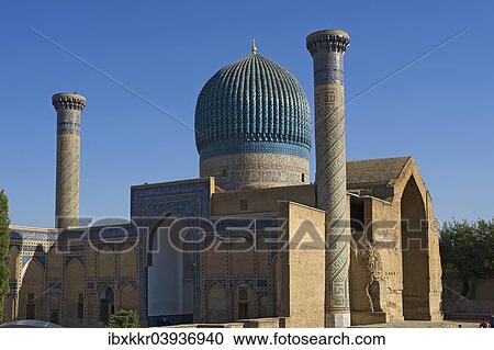 "Gur-e Amir mausoleum, Samarkand, Uzbekistan, Asia" View Large Photo Image Stock Image - "Gur-e Amir mausoleum, Samarkand, Uzbekistan, Asia". Fotosearch