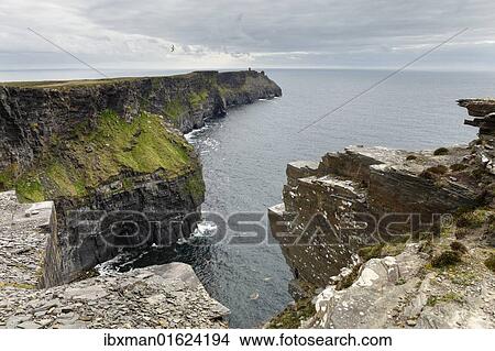 "Hag's Head, Cliffs of Moher, County Clare, Ireland, Europe" View Large Photo Image Picture - "Hag's Head, Cliffs of Moher, County Clare, Ireland, Europe". Fotosearch