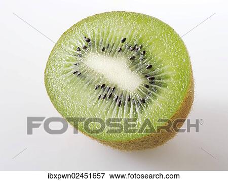 Half a kiwi fruit View Large Photo Image Stock Photo - Half a kiwi fruit. Fotosearch