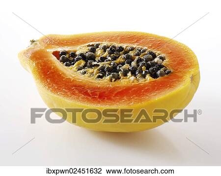 Half a Papaya View Large Photo Image Stock Image - Half a Papaya. Fotosearch