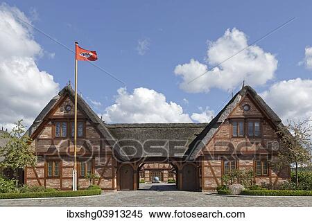 "Half-timbered buildings, hotel, Hogendiekbruck, Altes Land region, Lower Saxony, Germany, Europe" View Large Photo Image Stock Photography - "Half-timbered buildings, hotel, Hogendiekbruck, Altes Land region, Lower Saxony, Germany, Europe". Fotosearch