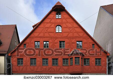 "Half-timbered facade being restored, historic district, Fuerth, Middle Franconia, Bavaria, Germany, Europe" View Large Photo Image Stock Photo - "Half-timbered facade being restored, historic district, Fuerth, Middle Franconia, Bavaria, Germany, Europe". Fotosearch